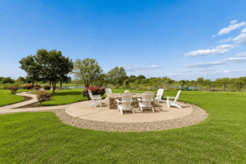 Lakeside firepit